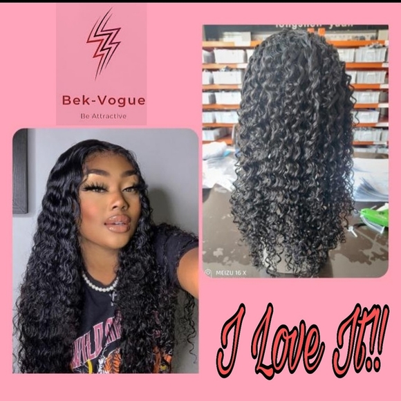 12" Peruvian Deep Wave 13x4 Transparent Lace - Picture 2 of 4